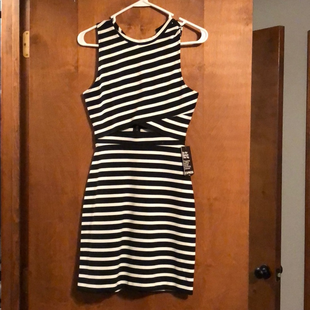 Express black and white cut out. New with tags